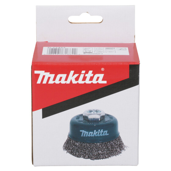 Makita Topfbürste 75mm gewellt Ø 75 mm M14 gewellt INOX D-77453