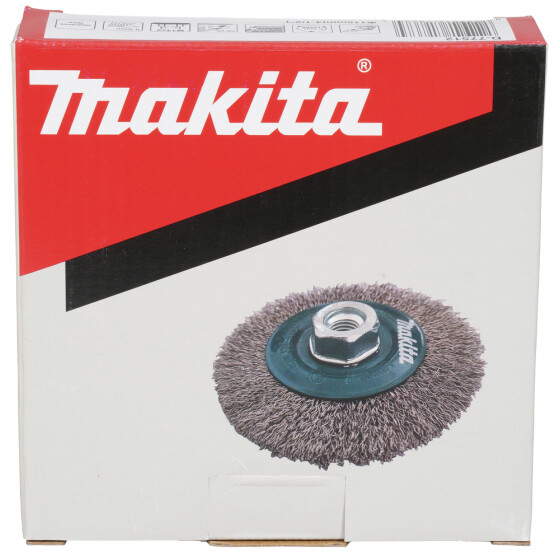 Makita Rundbürste 115mm gewellt Ø 115 mm M14 gewellt INOX D-77512