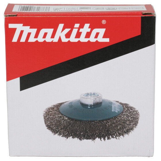 Makita Kegelbürste 115mm gewellt Ø 115 mm M14 gewellt INOX D-77562