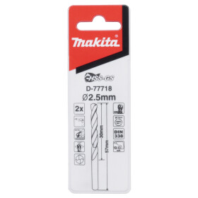 Makita HSS-GS 2,5mm Metallbohrer Ø 2,5 mm 57 mm...