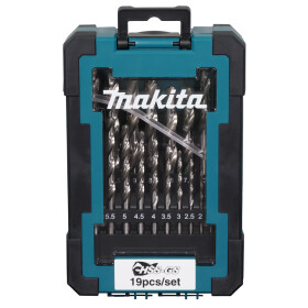 Makita HSS-GS Metallbohrer-Set 19-tlg. Ø 1-10 mm...