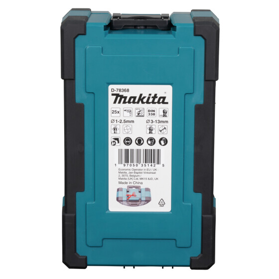 Makita HSS-GS Metallbohrer-Set 25-tlg. Ø 1-13 mm 25 teilig D-78368