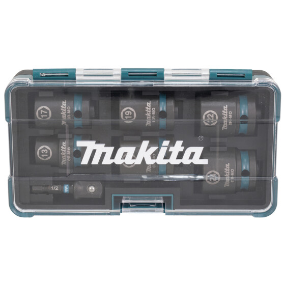 Makita Schlagnuss-Set 7-tlg.1/2" IMPACT BLACK 1/2" 7-teilig CR-MO Impact Black E-16592