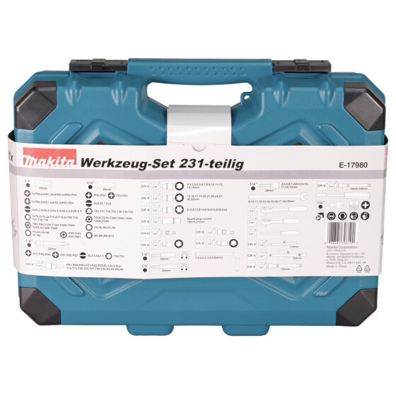 Makita Werkzeug-Set 231-tlg. 231-tlg. E-17980