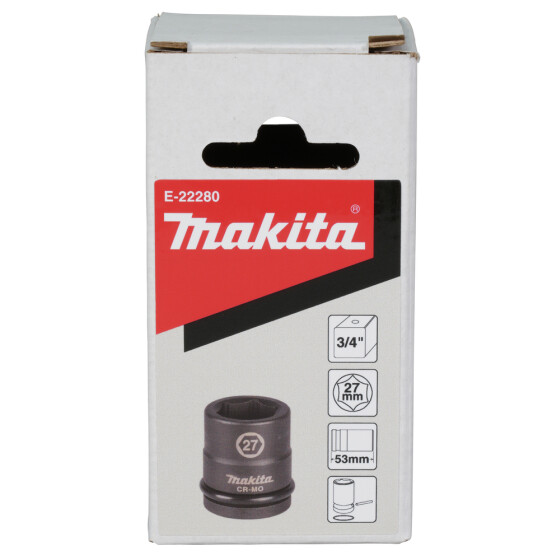 Makita Schlagnuss 3/4" SW27 3/4" SW27 53 mm inkl. O-Ring und Stift CR-MO E-22280