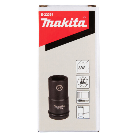 Makita Schlagnuss 3/4" SW27 3/4" SW27 90 mm inkl. O-Ring und Stift CR-MO E-22361