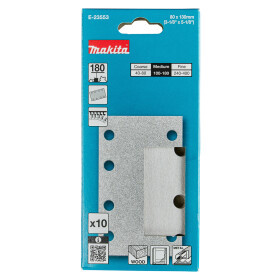 Makita Schleifpapier A180 80x130mm Klett 80x130 mm...