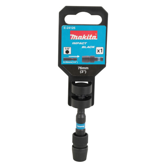 Makita Bithalter 1/4" 76mm Impact Black 1/4" 76 mm Arretierung 1 Stück E-24125