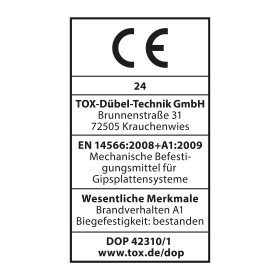 TOX Schnellbauschraube Feingewinde mit Bohrspitze PH2 DRY...