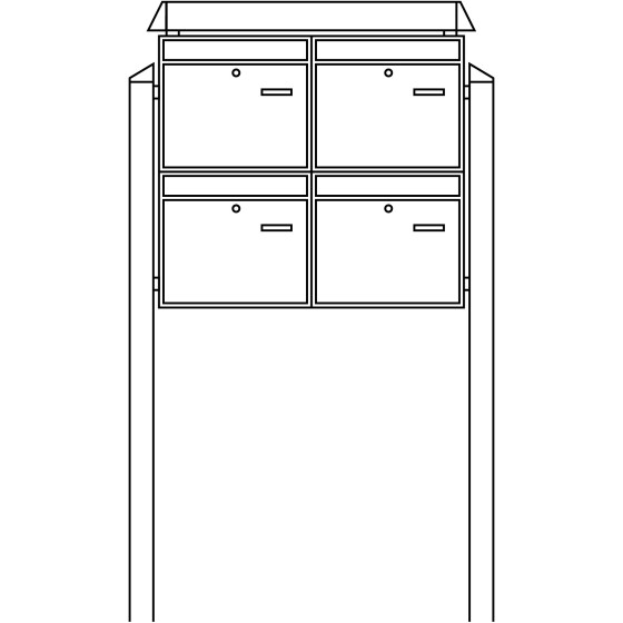 Burg-Wächter Briefkasten-Anlage 86430 W 86430