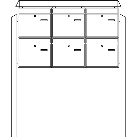 Burg-Wächter Briefkasten-Anlage 86440 W 86440