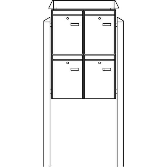 Burg-Wächter Briefkasten-Anlage 86480 W 86480