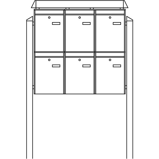 Burg-Wächter Briefkasten-Anlage 86490 W 86490