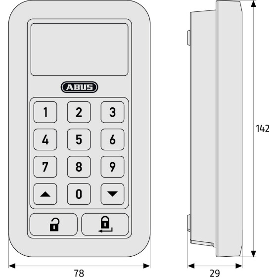 Abus HomeTec Pro Funk-Tastatur CFT3000W 10125