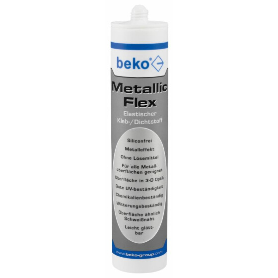 beko Metallic-Flex 305 g metallic silber Elastischer 1-Komponenten Kleb-/Dichtstoff 247 305 1