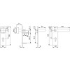 Hoppe FH-Wechselgarnitur Kurzschild oval PZ E72 VK9 Kunststoff Paris FS-K58/353K/138 tiefschwarz TS 40-65mm 635504