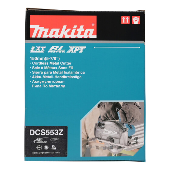 Makita Akku-Metallhandkreissäge 18V 150 mm 4.200 min-1 DCS553Z