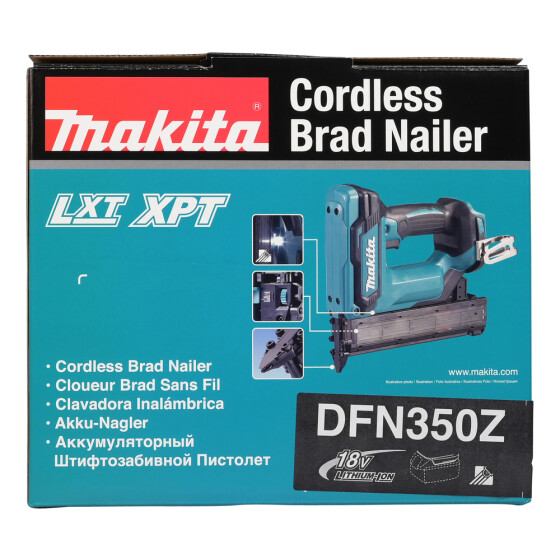 Makita Akku-Stauchkopfnagler 18V 15-35 mm DFN350Z