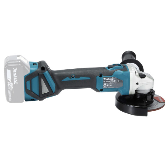 Makita Akku-Winkelschleifer 18V 125 mm 3.000-8.500 min-1 DGA511Z