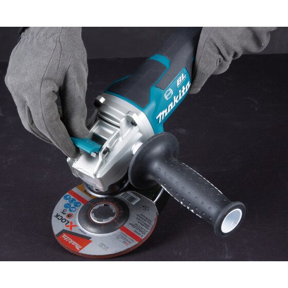 Makita Akku-Winkelschleifer 18V 125 mm X-LOCK 3.000-8.500 min-1 DGA519Z