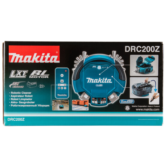 Makita Akku-Saugroboter 18V 2,5 l 500 m2 DRC200Z