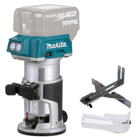 Makita Akku-Multifunktionsfräse 18V 6/8 mm DRT50Z