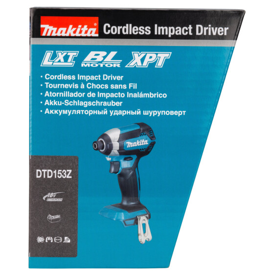 Makita Akku-Schlagschrauber 18V 1/4" 170 Nm 0-3.400 min-1 DTD153Z