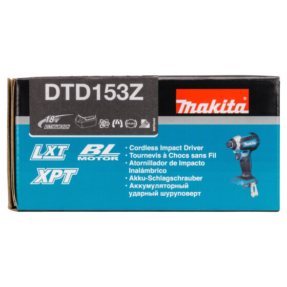 Makita Akku-Schlagschrauber 18V 1/4" 170 Nm 0-3.400 min-1 DTD153Z