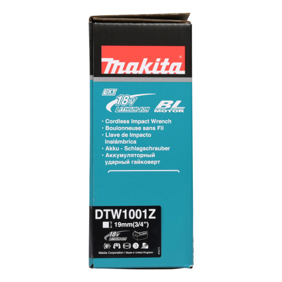 Makita Akku-Schlagschrauber 18V 3/4" 1.050 Nm 0-1.800 min-1 DTW1001Z