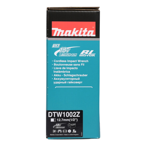 Makita Akku-Schlagschrauber 18V 1/2" 1.000 Nm 0-1.800 min-1 DTW1002Z