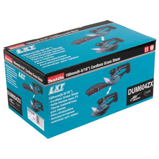 Makita Akku-Gras-/Strauchschere 18V 2.500 min-1 160 mm DUM604ZX