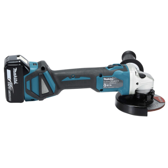 Makita Akku-Winkelschleifer 18V 125 mm 3.000-8.500 min-1 DGA511RTJ