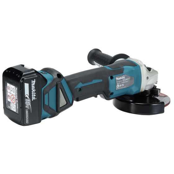 Makita Akku-Winkelschleifer 18V 125 mm 3.000-8.500 min-1 DGA517RTJ