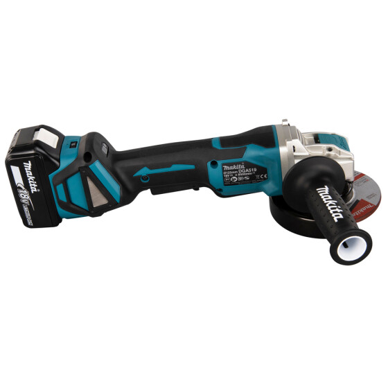 Makita Akku-Winkelschleifer 18V 125 mm X-LOCK 3.000-8.500 min-1 DGA519RTJ