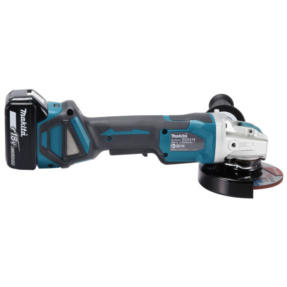 Makita Akku-Winkelschleifer 18V 125 mm X-LOCK 3.000-8.500 min-1 DGA519RTJ