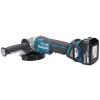 Makita Akku-Winkelschleifer 18V 125 mm X-LOCK 3.000-8.500 min-1 DGA519RTJ