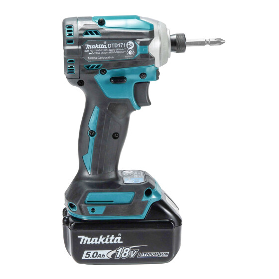 Makita Akku-Schlagschrauber 18V 1/4" 180 Nm 0-3.600 min-1 DTD171RTJ