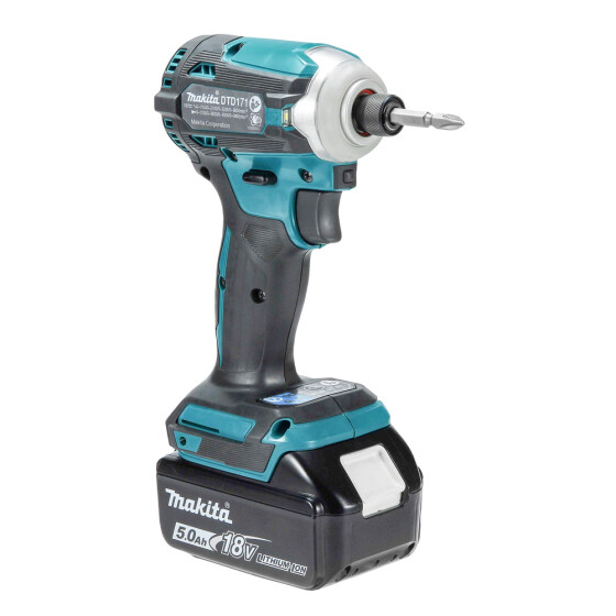 Makita Akku-Schlagschrauber 18V 1/4" 180 Nm 0-3.600 min-1 DTD171RTJ