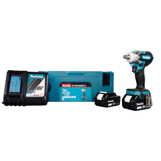 Makita Akku-Schlagschrauber 18V 1/2" 330 Nm 0 - 3.200 min-1 DTW300RTJ