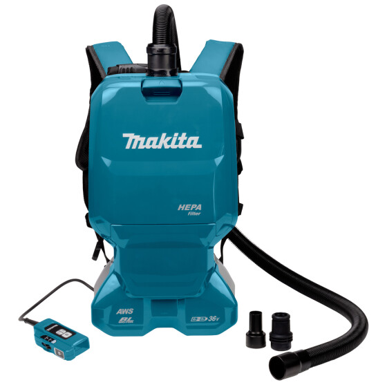 Makita Akku-Rucksackstaubsauger 2x18V 110 mbar 6 l DVC665ZU