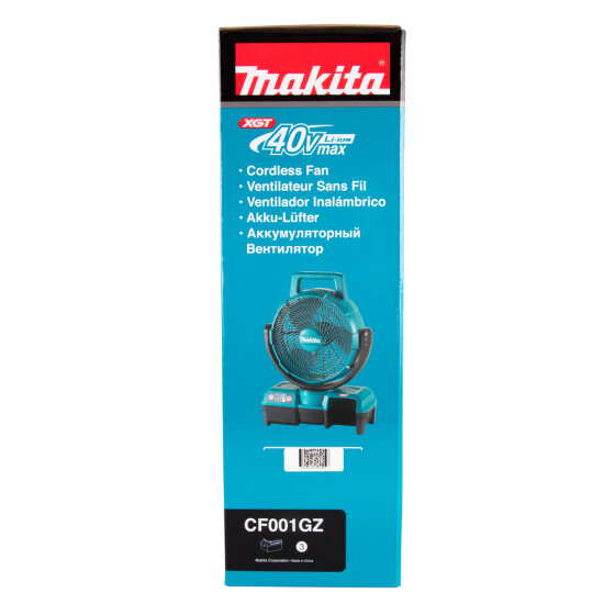 Makita Akku-Lüfter XGT 40V max./230V 8,2 m3/min 3,16 m/s 3-stufig CF001GZ