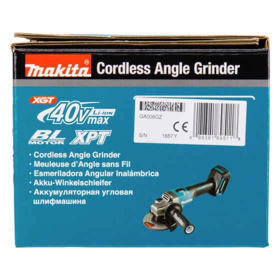 Makita Akku-Winkelschleifer XGT 40V max. 125 mm GA008GZ