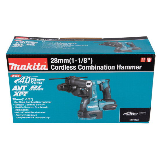 Makita Akku-Kombihammer XGT 40V max. SDS-PLUS 2,8 J 28 mm HR003GZ