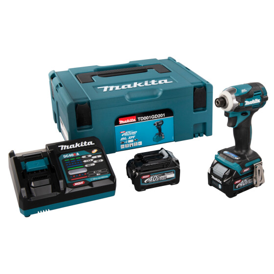 Makita Akku-Schlagschrauber XGT 40V max. 1/4" 220 Nm 0 - 3.700 min-1 TD001GD201