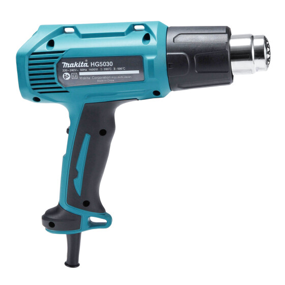 Makita Heißluftgebläse 1.600 W 300-500 l/min 350/500° C HG5030K