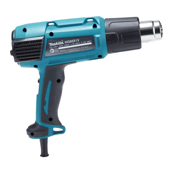 Makita Heißluftgebläse 1.800 W 250/550 l/min 50-600° C HG6031VK