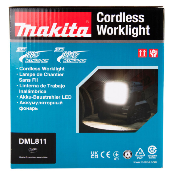 Makita LED-Baustrahler 14,4V/18V/230V 1.800 lx 3.000 lm DEADML811