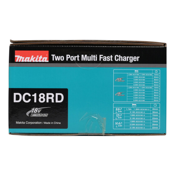 Makita Doppel-Schnellladegerät DC18RD LXT 14,4V/18V 196933-6