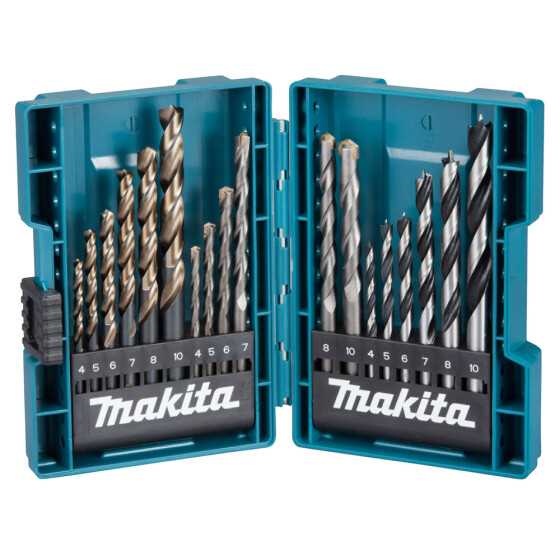 Makita Bohrer-Set Ø 4 - 10mm Metall/Holz/Stein B-49432