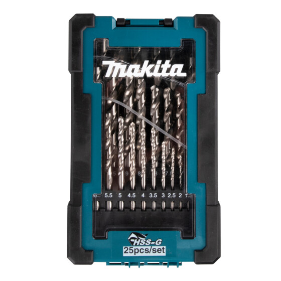 Makita HSS G Metallbohrer-Set Ø 1,0 - 13,0 mm 25-teilig D-67555